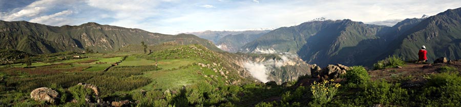 Colca canyon panoramic view 