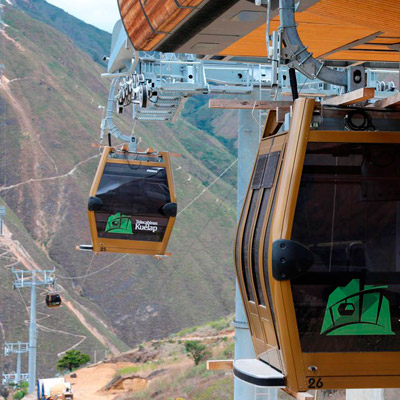 Cable Car in kuelap Chachapoyas