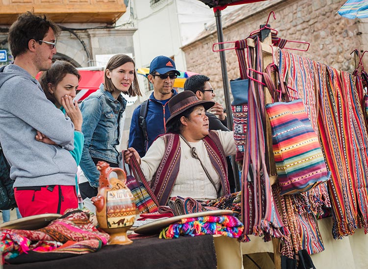 christmas in peru market