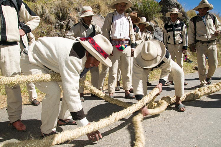 Qeswachaca bridge Peru